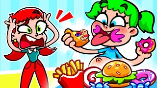 There's a Monster in My Tummy 😫 | Don't Overeat Song | Kids Songs & Nursery Rhymes