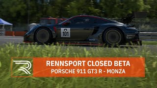 Rennsport Closed Beta gameplay: Porsche 911 GT3 R at Monza