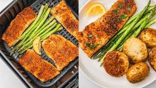 Air Fryer Salmon And Asparagus