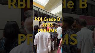 RBI Grade B 2023 Prelims Mini Vlog #minivlog #rbigradeb