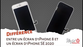 Différence entre un écran d'iPhone 8 et iPhone SE 2020