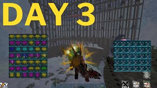 How We Raided Every Tribe On Day 3 - ARK Survival Evolved