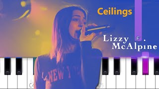 Lizzy McAlpine - ceilings  | Piano Tutorial & lyrics