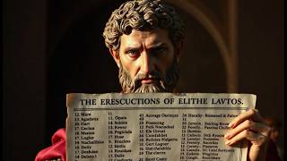 Triumvirs Decree Execution List: Rome's Elite Marked for Death