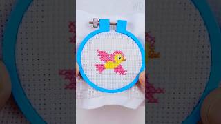 🐦 PASSARINHO FOFO PONTO CRUZ #pontocruz #crossstitch