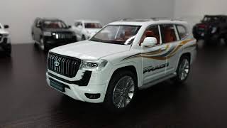 White Toyota Land Cruiser Prado Diecast Replica