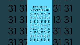 Find The Difference between Numbers #quiz #odd #numberpuzzle