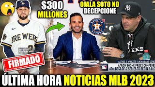 GARY SANCHEZ FIRMA CON MILWAUKEE! ALTUVE RECIBE $300 MILLONES!  YANKEES MANDAN FUEGO A JUAN SOTO MLB