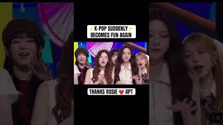 K-POP idols reaction to APT #rosé #brunomars #apt #aespa #illit #itzy #shorts #kpop