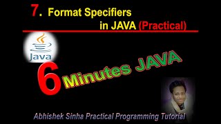 #7.  Format Specifiers  In JAVA (Practical) [Hindi/Urdu]