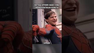 Spider-man Berusaha Menghentikan Kereta