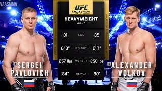 SERGEI PAVLOVICH VS ALEXANDER VOLKOV FULL FIGHT UFC SAUDI ARABIA