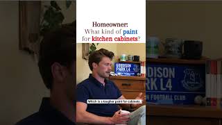 Can you use regular paint on kitchen cabinets? #realestate #house #home #kitchen