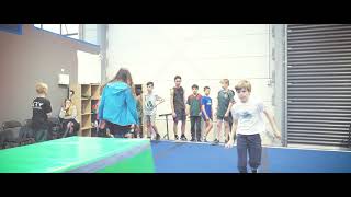 Advanced Parkour class at Flips & Tumbles Christchurch