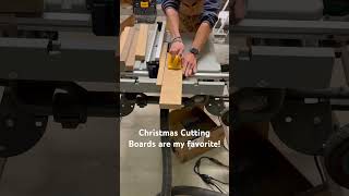 Christmas orders are here and we couldn’t be happier!! #woodworking #satisfying #cuttingboard