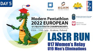 Laser Run - U17 Women's Relay/Men's Elim-Modern Pentathlon 2022 European Youth Championships-Kraków