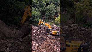 Abutment of Bridge in Construction at Ramban & Site Clearance