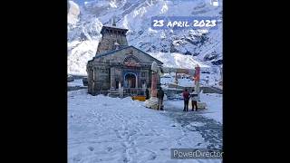 kedarnath #shorts केदारनाथ मन्दिर | Snowfall of 6 cm thickness | Worthvisiting | Bam Bam Bholeshiv