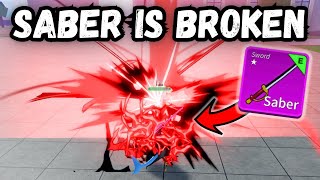 Saber Is The MOST BROKEN Sword In The Game (Blox Fruits)