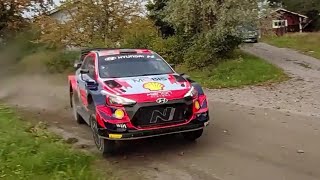 Ott Tanak speed radar 180km/h Ouninpohja Rally Finland test 2021 Hyundai WRC