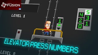 Tutorial ELEVATOR PRESS NUMBERS (Platformer) Clickteam Fusion 2.5