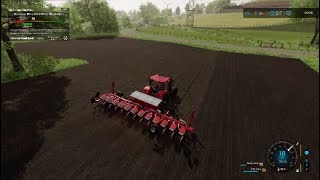 Planting sunflowers/Lawn Care Project/making woodchips |The Old Stream Farm |Fs22 |Ps4