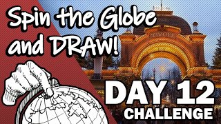 Spin the Globe and Draw Challenge - Day 12