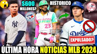 TATIS JR ROMPE RECORD HISTORICO! YANKEES 600 MILLONES A SOTO? OHTANI EXPULSADO DE LA MLB? JULI URIAS