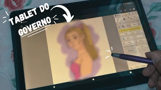 DESENHANDO no tablet da ESCOLA!! Será que ficou bom?