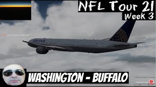 Washington IAD to Buffalo, PMDG 777 [NFL Tour 21, Week 3] [P3D] [VATSIM]