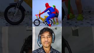 Joker and bicycle 🚲😁🤣 #shorts #funny #spiderman