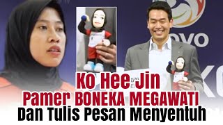 Ko Hee Jin Pamer Boneka Megawati dan Tulis Pesan Menyentuh Saat Umumkan Kontrak Baru Sang Megatron