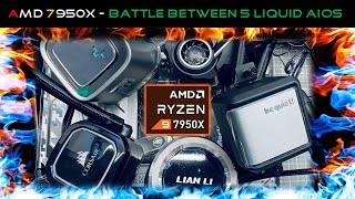 AMD 7950X - Battle Between 5 Liquid AIOs