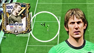 HE IS JUST INSANE...!! 🥵 | 100 OVR - VAN DER SAR GAMEPLAY REVIEW 🔥👀 #eafcmobile #fcmobile