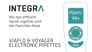 How to mix different liquids using an electronic pipette