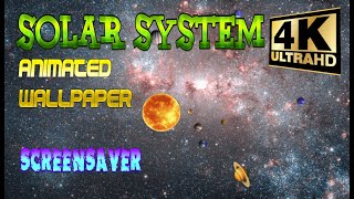 Solar System 4k with background #space #solarsystem #animated #greenscreen #planet #4k #4kspace