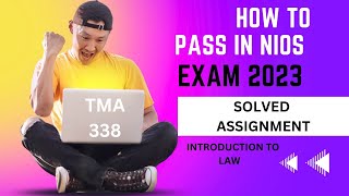 NIOS EXAM | Exam 2023 |How to pass in NIOS| Solved assignments