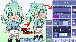 How to make a Front Facing and Side Facing character in Gacha Life 2 Tutorial