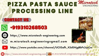 Pizza Pasta Sauce Processing Line, Sauce Processing Machine, Food Processing Line