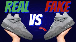 2024 Real Vs Fake Jordan 4 “Wet Cement”