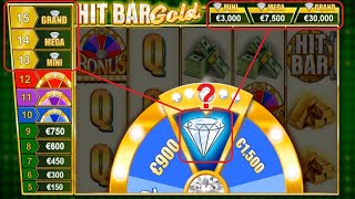 le "HIT BAR BONUS" nous amènera t-il jusqu'au "BONUS WHEEL" ❓❓❓