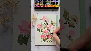 Quick Watercolor Series Ep9: Watercolor Azalea