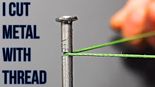 How to cut steel with thread