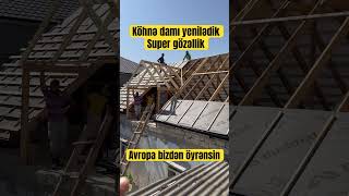 Damı söküb yenilədik#qurban # restoration #villa #trending #homeən çox bəyənilən dam çertyoju