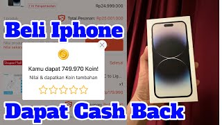 Beli Iphone di Shopee dapat Cash Back Rp 749.970