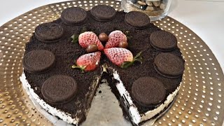 #تشييز_كيك_بارد_اوريو Oreo-Käsekuchen / Cheesecake aux Oreo   #حملة_توصيل_1000_مشترك