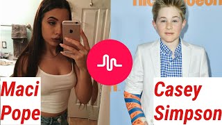 MACI POPE vs. CASEY SIMPSON Musical.ly Compilation