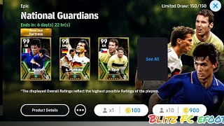 Maldini Cech National Guardians pack opening in efootball 24 🔥