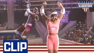 Female Bodybuilder Owns It In Hang Tough 💪 😯 | American Gladiators