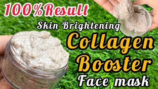 🔥Skin Whitening Collagen Booster Face Mask 100% Result 😱